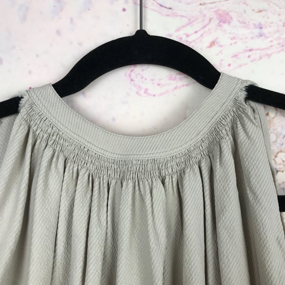 Helmut Lang back tie halter neck pleated blouse S - Picture 4 of 8